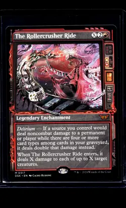 2024 MTG Magic The Gathering DSK Duskmourn Showcase #317 The Rollercrusher Ride - Image 1