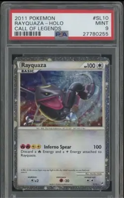 2011 Pokemon Call of Legends #SL10 Rayquaza Holo PSA 9 MINT SHINY - Image 1