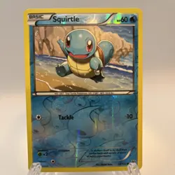 Squirtle 24/135 BW Plasma Storm Pokemon Card Reverse Holo Foil Rare LP+ to NM - Image 1