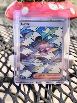 Pokemon TCG Surfer 293/217 Full Art Holo Rare Ascended Heroes NM - Image 1