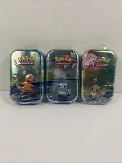 Pokemon TCG - Kanto Friends Mini Tins - Set of 3 - Image 1