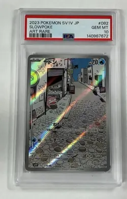 PSA 10 SLOWPOKE 082/078 VIOLET ex SV1v JAPANESE POKEMON 2023 - Image 1