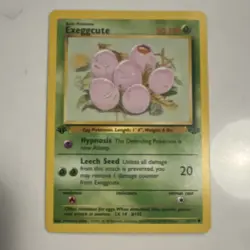 Pokemon TCG Exeggcute Jungle 1st Edition 52/64 50 HP Common Regular English Card - Image 1