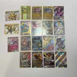 Pokemon TCG 19 Card Lot Ex Gx Break Full Art Promos Prizms - Image 1