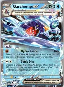 GARCHOMP EX 038/182 PARADOX RIFT POKEMON NM/M - Image 1