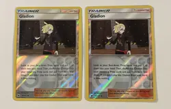 2X Pokemon Card Gladion 95/111 Trainer SM Crimson Invasion Reverse Holo LP - Image 1