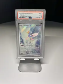 Pokemon Cresselia Illustration Rare PSA 9 Holo Sv: Shrouded Fable 071/064 2024 - Image 1