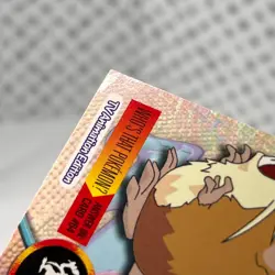 Raticate #20 Topps Pokemon 1999 TV Animation Edition Blue Label FOIL LP - Image 3