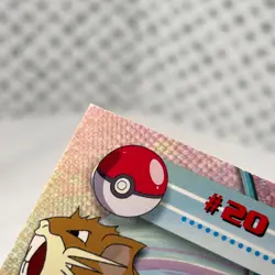 Raticate #20 Topps Pokemon 1999 TV Animation Edition Blue Label FOIL LP - Image 4