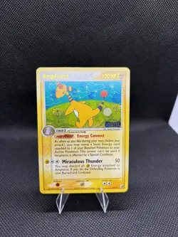 Pokemon TCG - Ampharos EX Unseen Forces 1/115 Reverse Holo Stamped Rare NM - Image 1