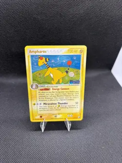 Pokemon TCG - Ampharos EX Unseen Forces 1/115 Reverse Holo Stamped Rare NM - Image 2
