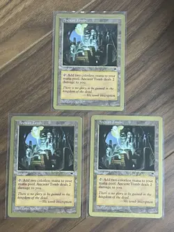 MTG Ancient Tomb: Tomb Gold Frame TMP English Version 7649 - Image 2
