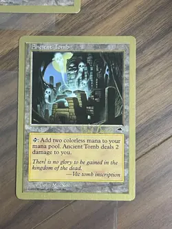 MTG Ancient Tomb: Tomb Gold Frame TMP English Version 7649 - Image 3