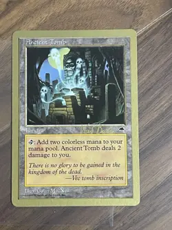 MTG Ancient Tomb: Tomb Gold Frame TMP English Version 7649 - Image 4