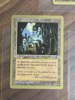 MTG Ancient Tomb: Tomb Gold Frame TMP English Version 7649 - Image 5