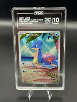 TAG 10 Pokemon Destined Rivals MISTY'S LAPRAS 194/182 Illustration Rare - Image 3