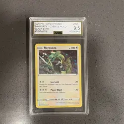 Pokemon TCG Rayquaza SWSH029 Sword & Shield Promo Black Star Holo AGS 9.5 - Image 1