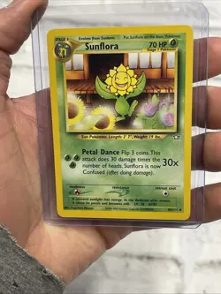 Pokemon Vintage Vtg Pokemon Regular Sunflora - 50/111 Uncommon Unlimited NM/MT - Image 1