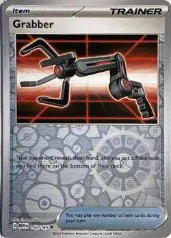 Grabber 162/165 Uncommon 151 Pokemon Reverse Holo Near Mint - Image 1
