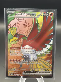 Pokemon Tcg Ethan's Ho-Oh Ex 209/182 - Full Art Ultra Rare - Destined Rivals NM! - Image 1