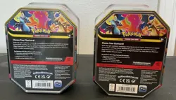 Pokemon TCG - Mega Charizard X and Y Tins Set of 2 New Sealed - Image 2