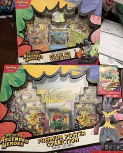 Pokemon Ascended Heroes Premium Poster Collection AND Deluxe Pin - Image 1