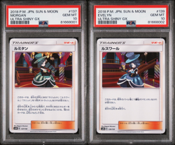 Evelyn + Morgan PSA 10 - 137/150 + 139/150 sm8b Ultra Shiny GX Japanese Pokemon - Image 1