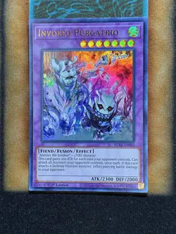 Yugioh Invoked Purgatrio BLAR-EN082 Ultra Rare 1st Ed NM - Image 1