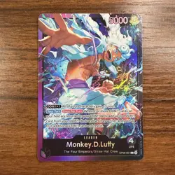 • Monkey.D.Luffy • OP09-061 SR Leader Starter Deck 26 Holo Foil One Piece TCG NM - Image 1