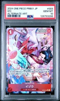 Izo One Piece 2024 Premium Booster PRB01 The Best OP03-003 Alternate Art PSA 10! - Image 1