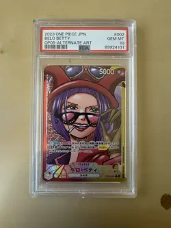 2023 One Piece Japanese Belo Betty Alternate Art PSA 10 Gem Mint #002 - Image 1