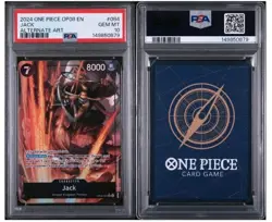 2024 ONE PIECE OP08-TWO LEGENDS ALTERNATE ART #084 JACK PSA 10 Low Pop - Image 2