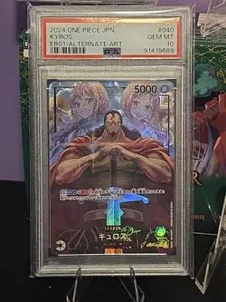 PSA 10 Japanese Kyros EB01-040 Alternate Art Leader One Piece 2024 - Image 1