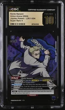 Union Arena Kento Nanami Jujutsu Kaisen JJK-1-054 Super Rare CGC PRISTINE POP 2 - Image 1