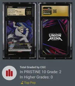 Union Arena Kento Nanami Jujutsu Kaisen JJK-1-054 Super Rare CGC PRISTINE POP 2 - Image 2