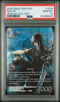 2019 Final Fantasy Trading Card Game: Opus 12 Collection Noctis PSA 10 GEM MT - Image 1
