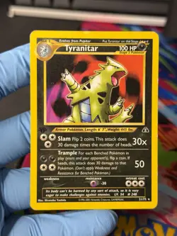 Pokemon Tyranitar 1st Edition Neo Discovery 31/75 Unlimited Edition Regular Card - Image 1