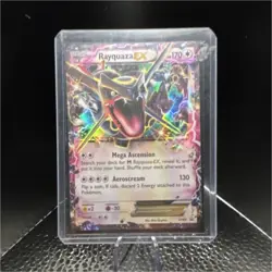 Pokemon Rayquaza EX XY73 Holo & Charizard Mega Evolution Card - Image 1