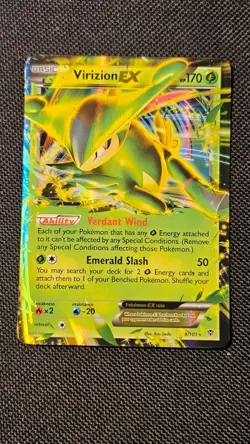 Pokemon TCG Virizion EX Plasma Blast Ultra Rare Holo Card 9/101 - Lightly Played - Image 2