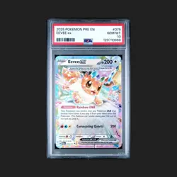 2025 Pokemon SV Prismatic Evolutions PRE EN Eevee ex #075/131 PSA 10 - Image 1