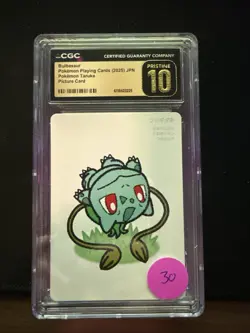 2025 POKEMON PLAYING CARDS JAPANESE BULBASAUR CGC 10 PRISTINE - Image 1