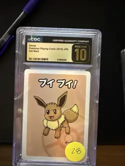 2019 Pokemon Japanese Playing Cards Old Maid Eevee CGC 10 PRISTINE - Image 1