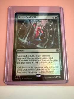 Magic The Gathering Marvel's Spider-Man Card #118 Strength of Will FOIL - Image 1