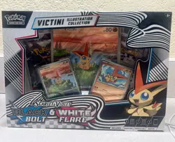 Pokemon Black Bolt and White Flare Victini Illustration Collection New Sealed - Image 1