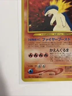 Typhlosion No. 157 Holo Japanese Neo Genesis Premium File Pokemon Card Swirl - Image 5