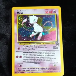 Pokemon TCG Mew Wotc Promo Holo Card 09/53 Basic 50 HP Wizards 2000 English - Image 1