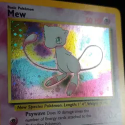 Pokemon TCG Mew Wotc Promo Holo Card 09/53 Basic 50 HP Wizards 2000 English - Image 2