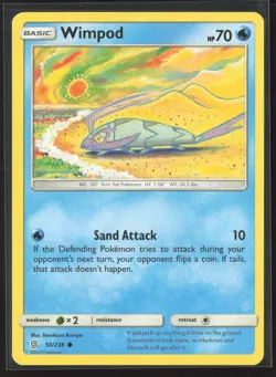 Wimpod Common SM - Unified Minds 50/236 NM Pokemon Card - Image 1