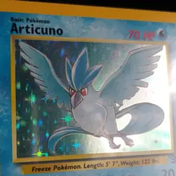 Pokemon TCG Articuno Fossil Holo Rare Card 2/62 Wizards 1999 Unlimited English - Image 2