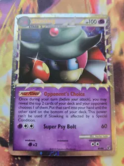 Slowking Prime - HGSS3: Undaunted (UD - 85/90) Ultra Rare Holo Pokemon Card LP - Image 1